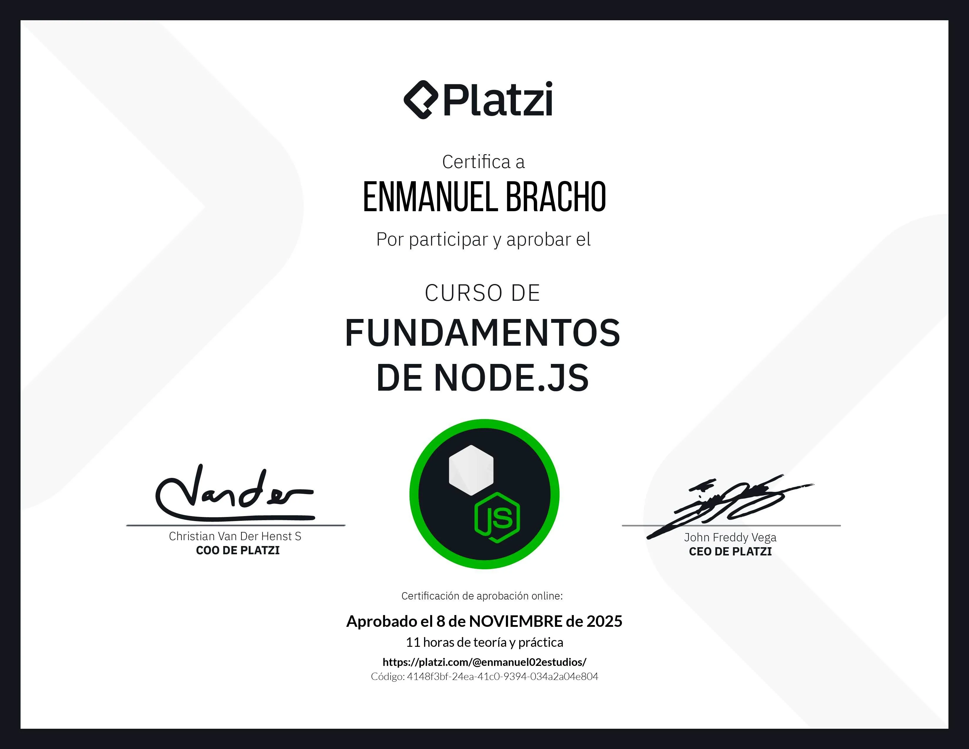 Imagen del Certificado