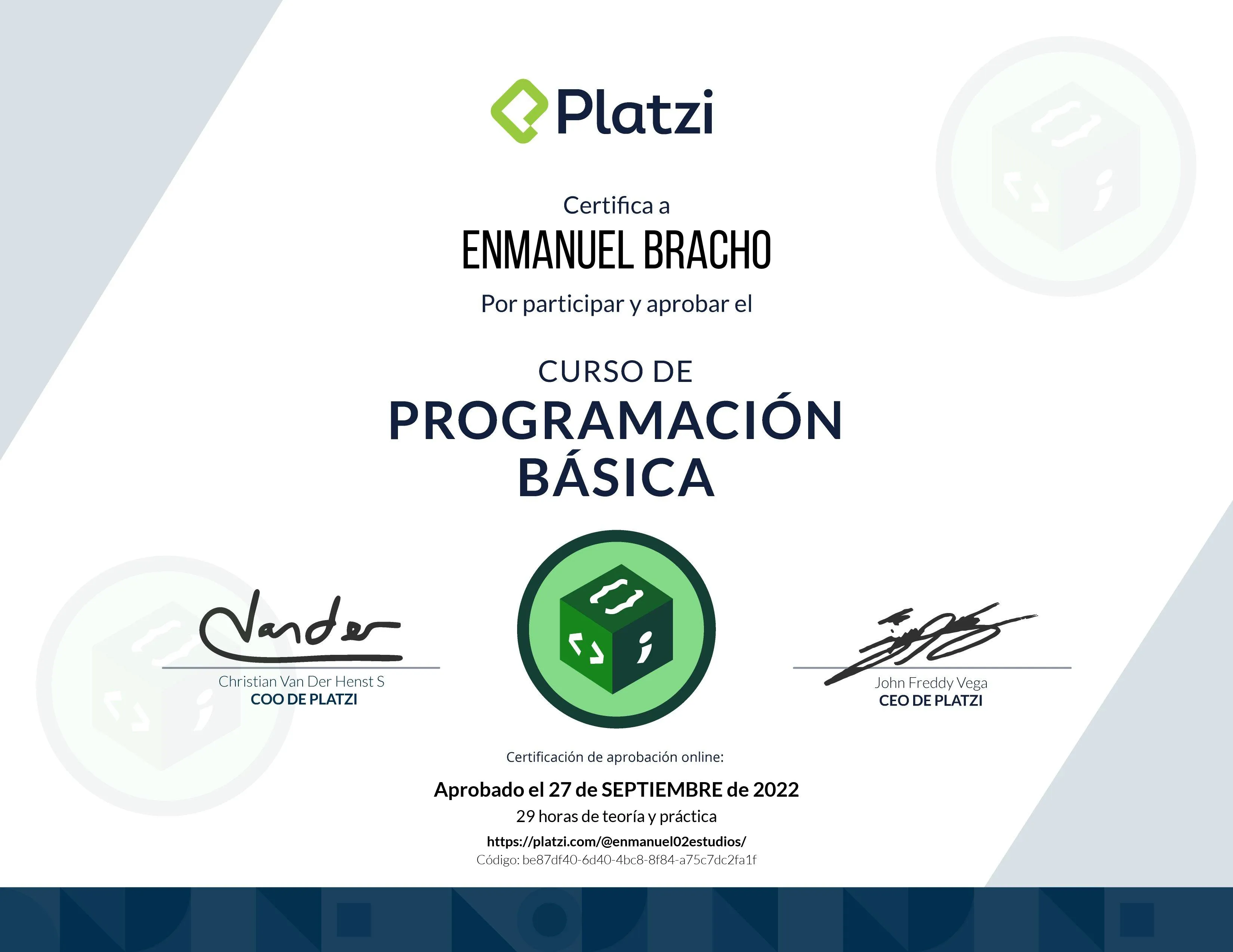 Imagen del Certificado