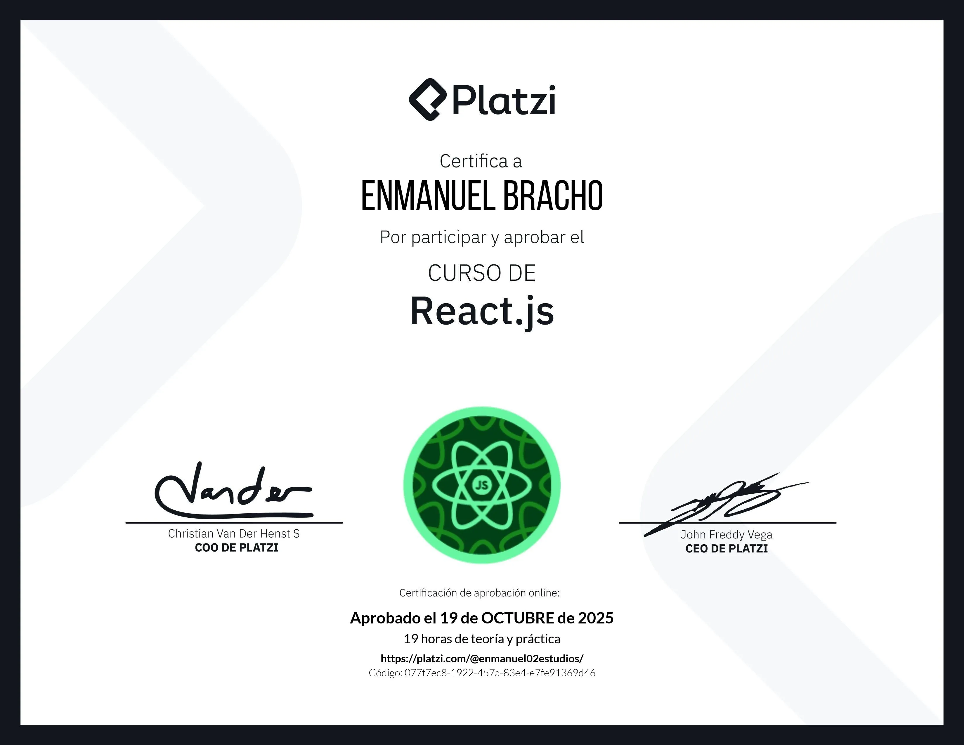 Imagen del Certificado